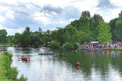 Foto vom Fluss Lippe im Grünen Winkel