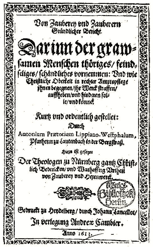 Buchtitel von 1613